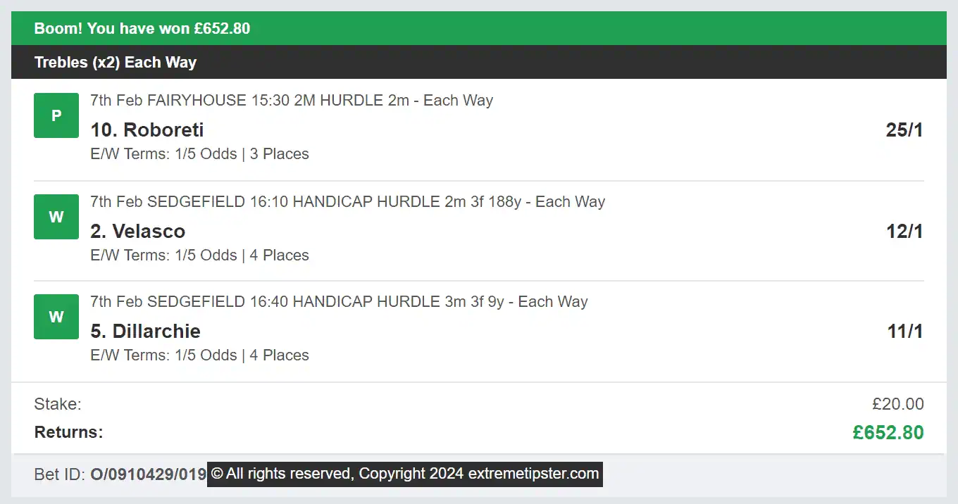 Extreme Tipster - Winner Multi - 2024-02-07