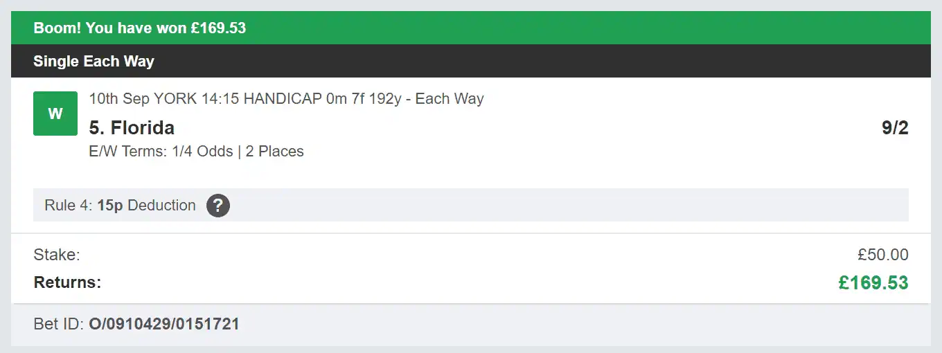 Extreme Tipster - Winner 1 - 2023-09-10