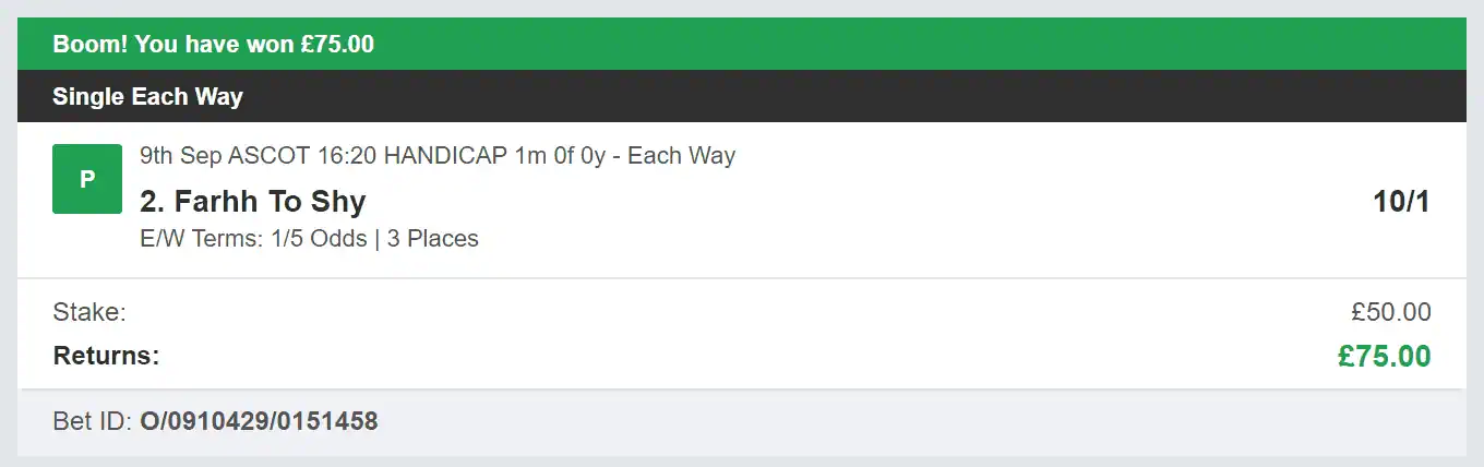 Extreme Tipster - Winner 2 - 2023-09-09